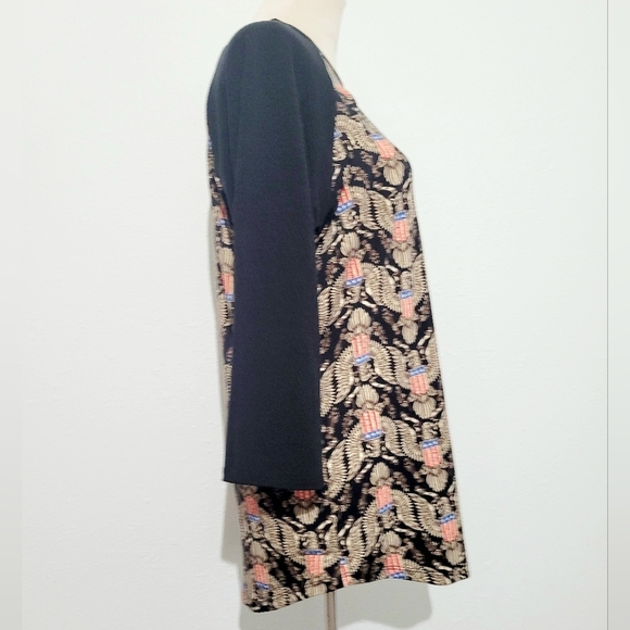 LULAROE Woman's Patriotic Raglan Sleeve Jersey Top Shirt 4th Of July Size Large - Picture 2 of 11